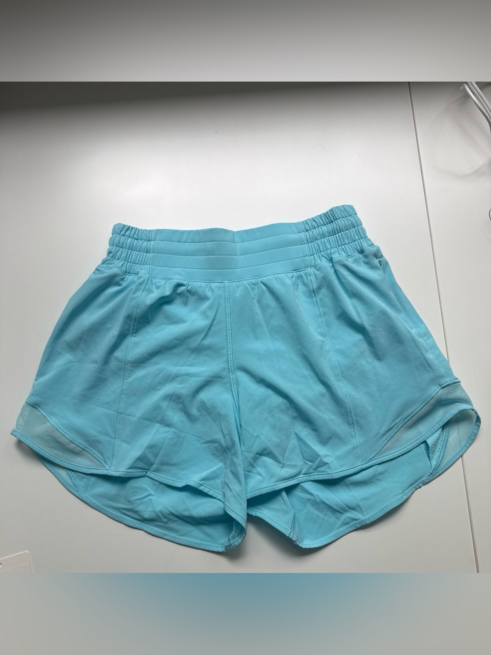lululemon blue hotty hot shorts